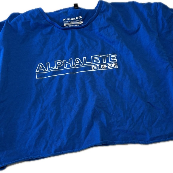 Alphalete Tops - Alphalete Women’s Crop Blue T-Shirt